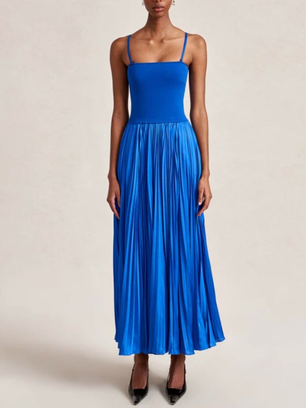 La Ligne Estelle Midi Dress XSmall Cobalt Blue - Picture 3 of 10